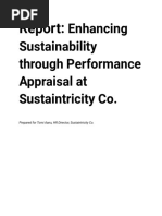 Report - Enhancing Sustainability Through Performance Appraisal at Sustaintricity Co