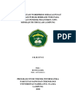Implementasi Wordpress Sebagai Pusat Informasi Publik Berbasis Web Pada Yayasan Pondok Pesantren (Ypp) Minhajuth Thullab Lampung