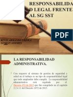 Responsabilidad Legal Frente Al SG SST