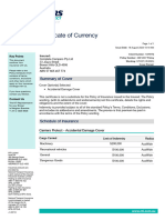 Complete Campers Insurance Certificate of Currency