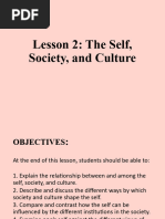 UTS - L2 The Self, Society & Culture