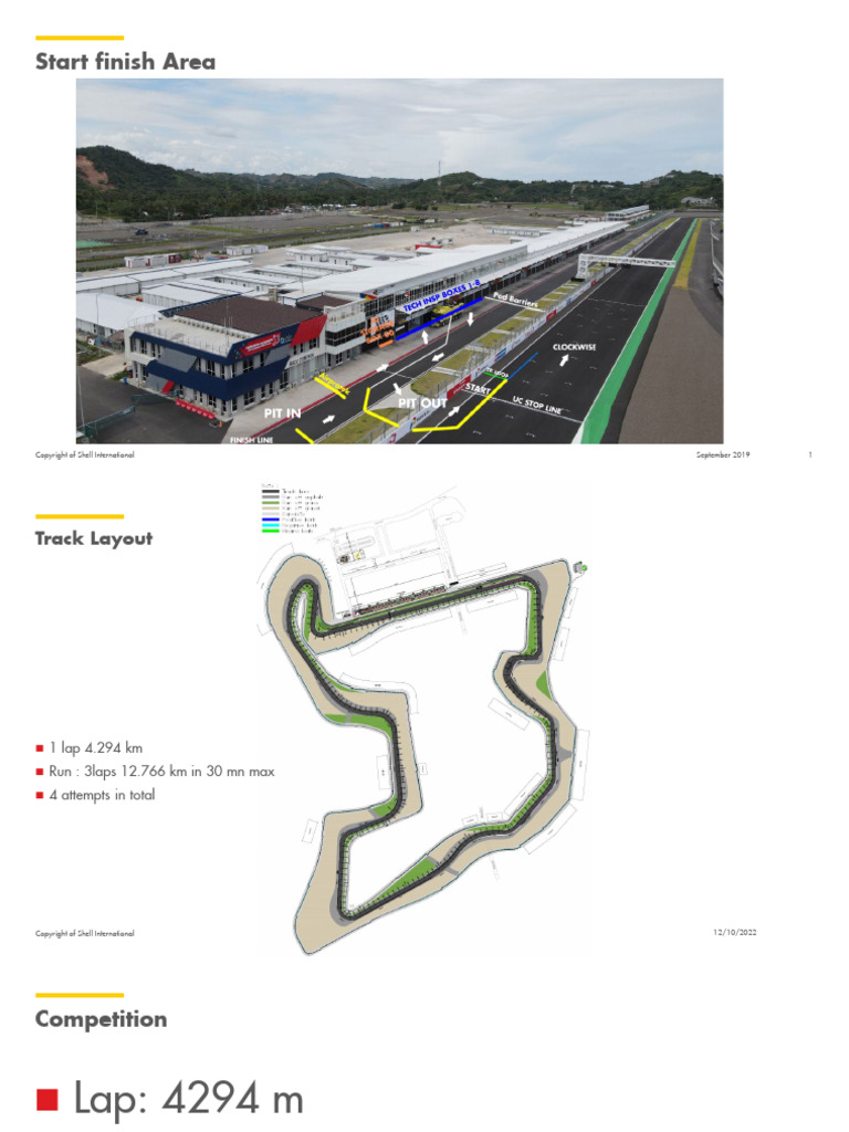Shell International Track Layout Guide | PDF