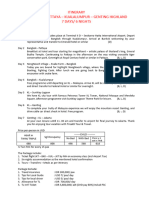 GRP Lat 2 - Itinerary BKK-KL