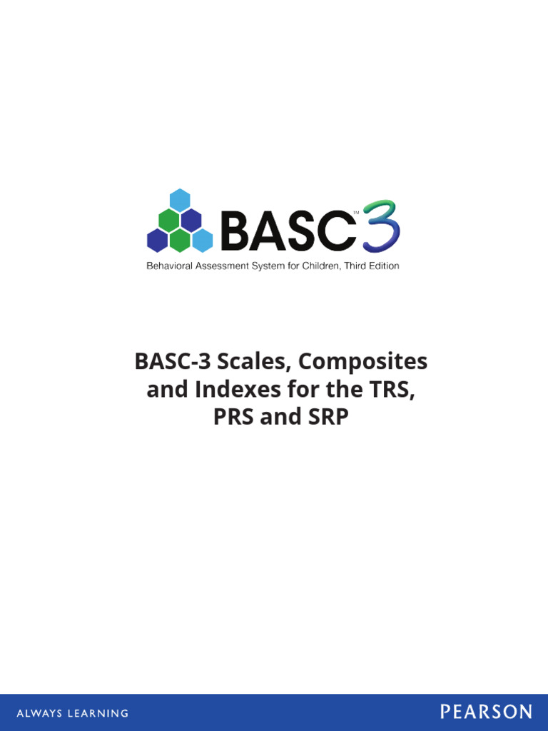 BASC-3 TRS and PRS Scale Overview | PDF | Attention Deficit ...