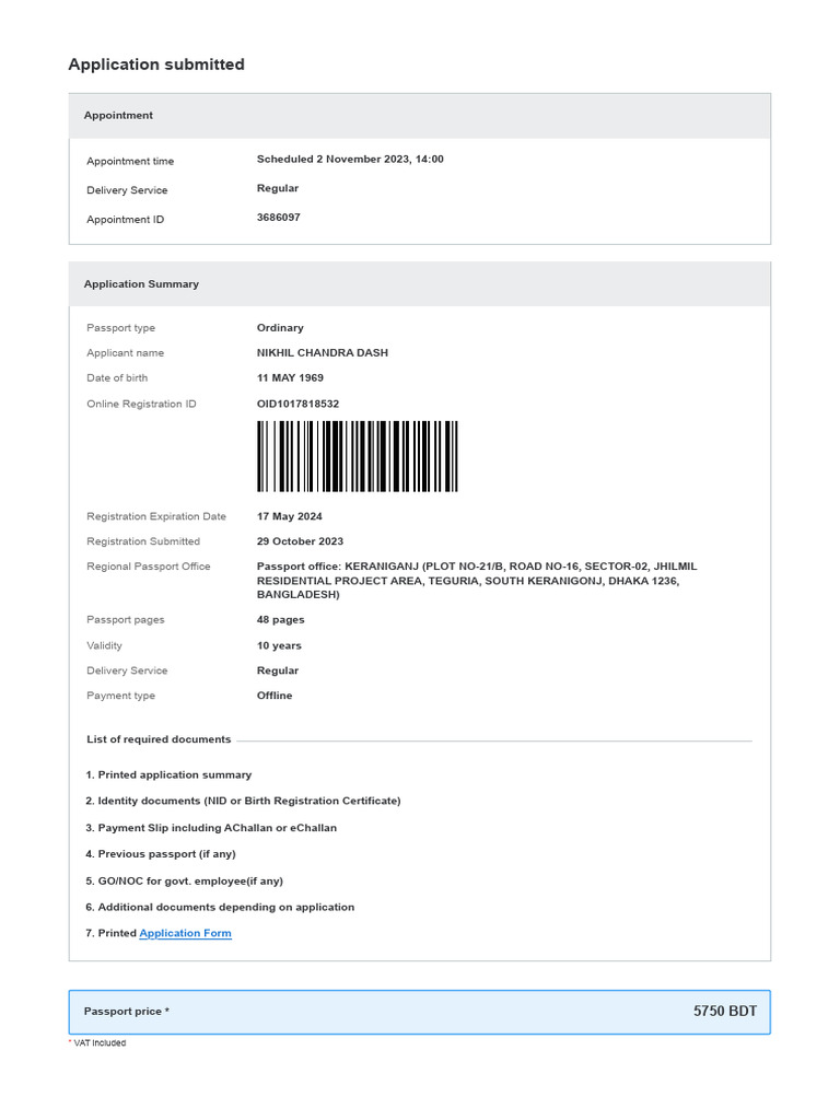Passport Online Registration