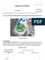 Aviso de Ciclón Tropical en El Océano Pacífico - 5674