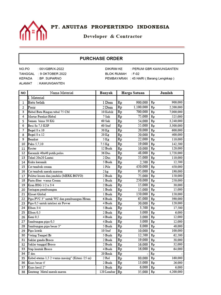 Po Material Pak Suparno | PDF