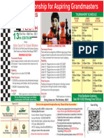 13th Chess For Youth - New Schedule