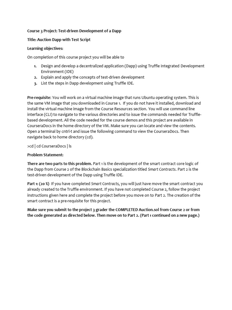 MaCN21VqEeiOFxKmNjWWlA Course Project 3 | PDF | Auction | Computer ...