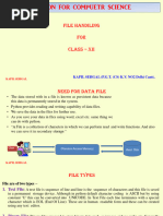 File Handling