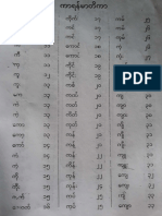 Burmese Compounds in Dictionary Order