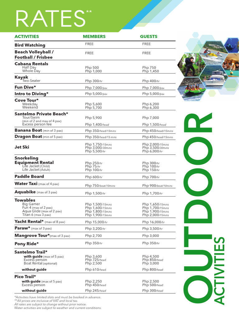 SNR Rates 2020A4NewNormal PDF Sports Sports Equipment