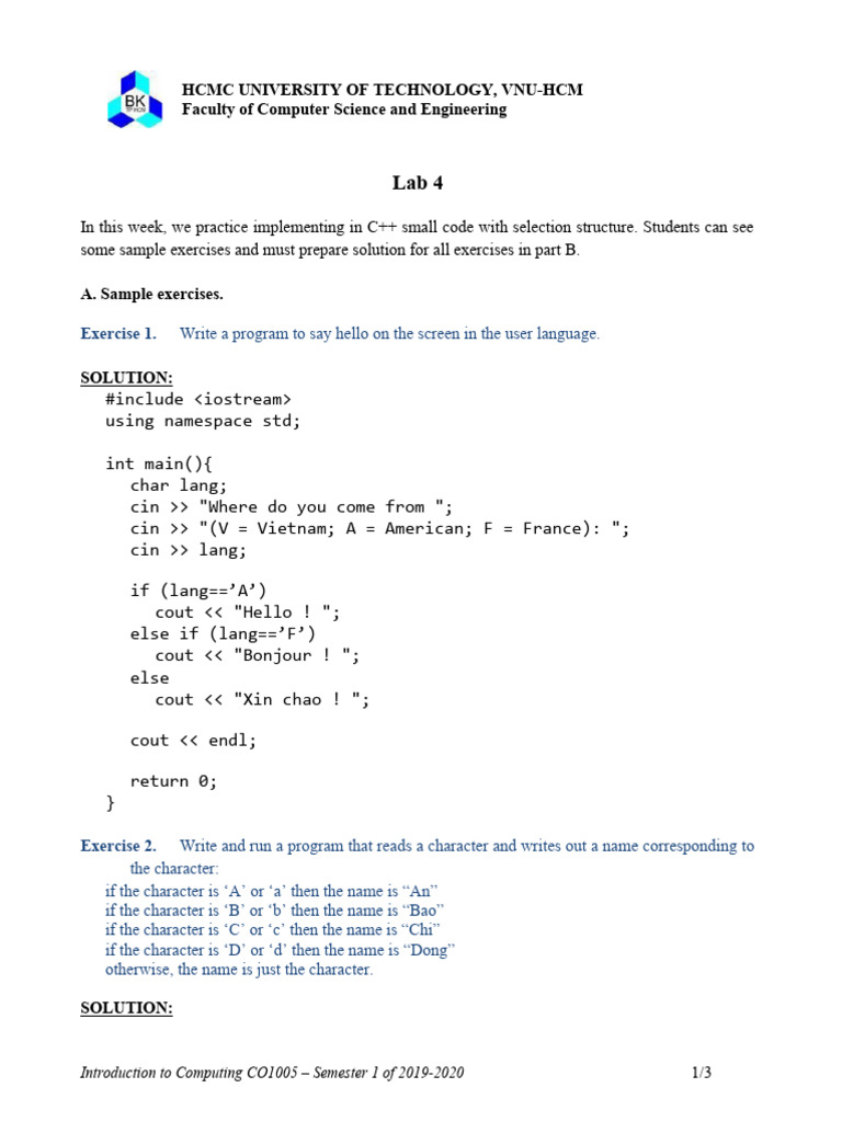 C++ Programming Exercises for Beginners | PDF | Object Oriented ...