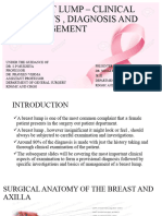 Breast Lump - Clinical Aspects, Examination and Management