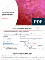 Inecuaciones de Grado Superior