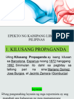 Epekto NG Kaisipang Liberal Sa Pilipinas