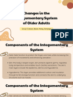 Changes in The Integumentary System of Older Adults 1