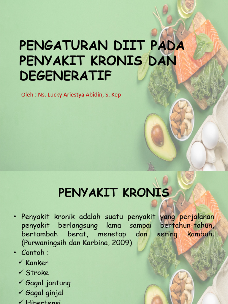 Pengaturan Diit Pada Penyakit Kronis Dan Degeneratif | PDF