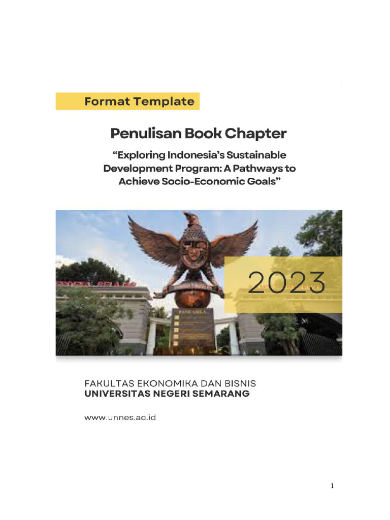 Panduan Penulisan Book Chapter UNNES | PDF