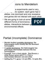 Extensions To Mendelism