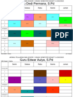 Jadwal Guru Semester 2 Revisi 2023