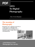 Intro To Digital Photography