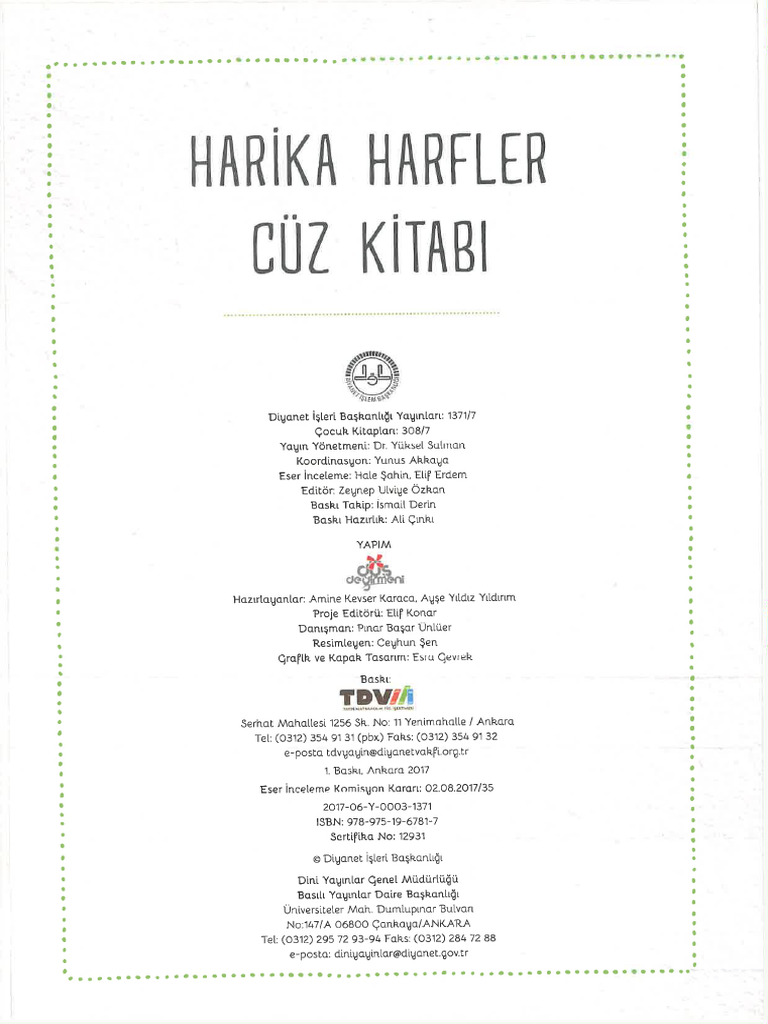 Harika Cüzler Kitabı PDF | PDF