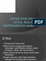 Etika dan Aspek Legal dalam Keperawatan Anak