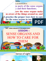Grade 3 2nd Quarter Unit 3 Lesson 1 Sense Organs and How To Care For Them