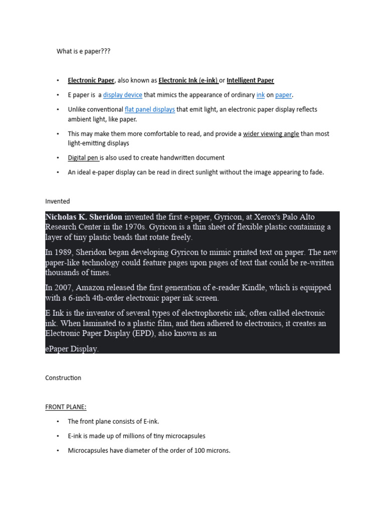 What Is e Paper PDF