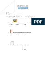 Contoh Soal Asesmen Formatif Materi Bangun Ruang Kelas 1 MTK