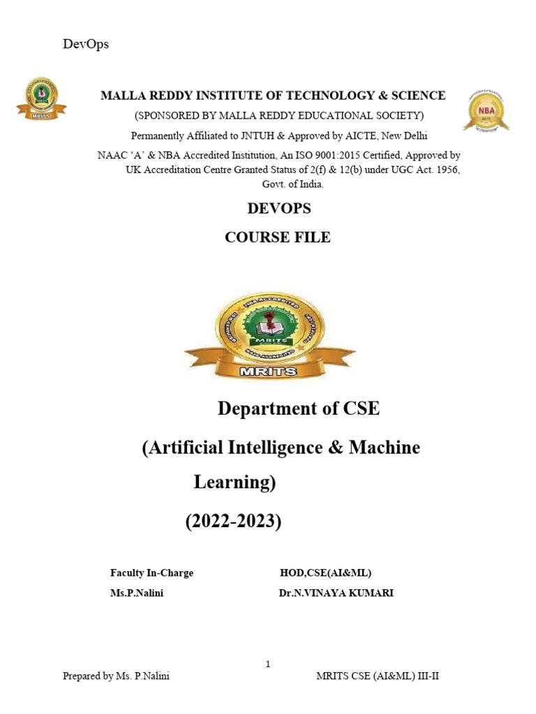 Devops Full Notes Download Free Pdf Engineering Science