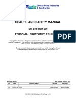 DHI-EHS-HSM-006 - PERSONAL PROTECTIVE EQUIPMENT - Rev0