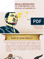 Jose Rizals Biography