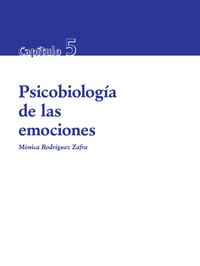 Psicobiología de las emociones y recuerdos | PDF | Las emociones ...