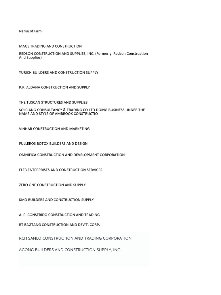 PCAB Licensed Contractors List 2025 | PDF | Sewage Treatment | Corporations