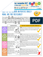 Plastic Codes and Recycling