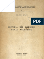 Historia Del Derecho Penal Argentino - Abelardo Levaggi