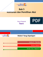 Bab 5 - Runtunan Dan Pemilihan Aksi