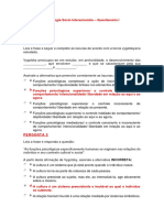 NP 1 - Psicologia Sócio Interacionista - Questionários I e II Wagner Farias