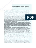 Syarat Bahasa Indonesia Bisa Masuk Bahasa Resmi PBB
