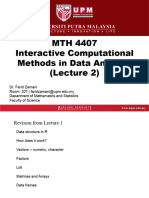 MTH 4407 - Group 2 (Dr. Farid Zamani) - Lecture 2