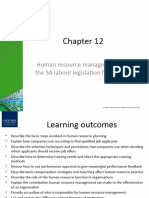 Chapter 12 - HR Management and The SA Labour Legislation Framework