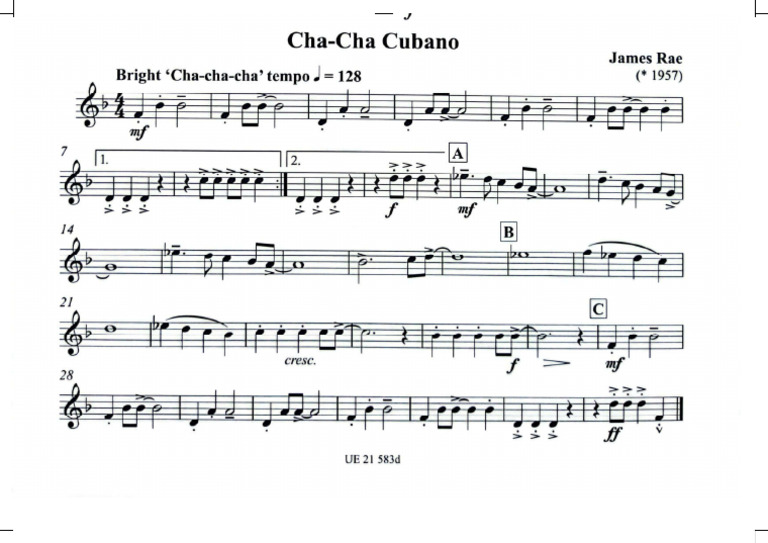 Cha Cha Cubano Flauta Pdf