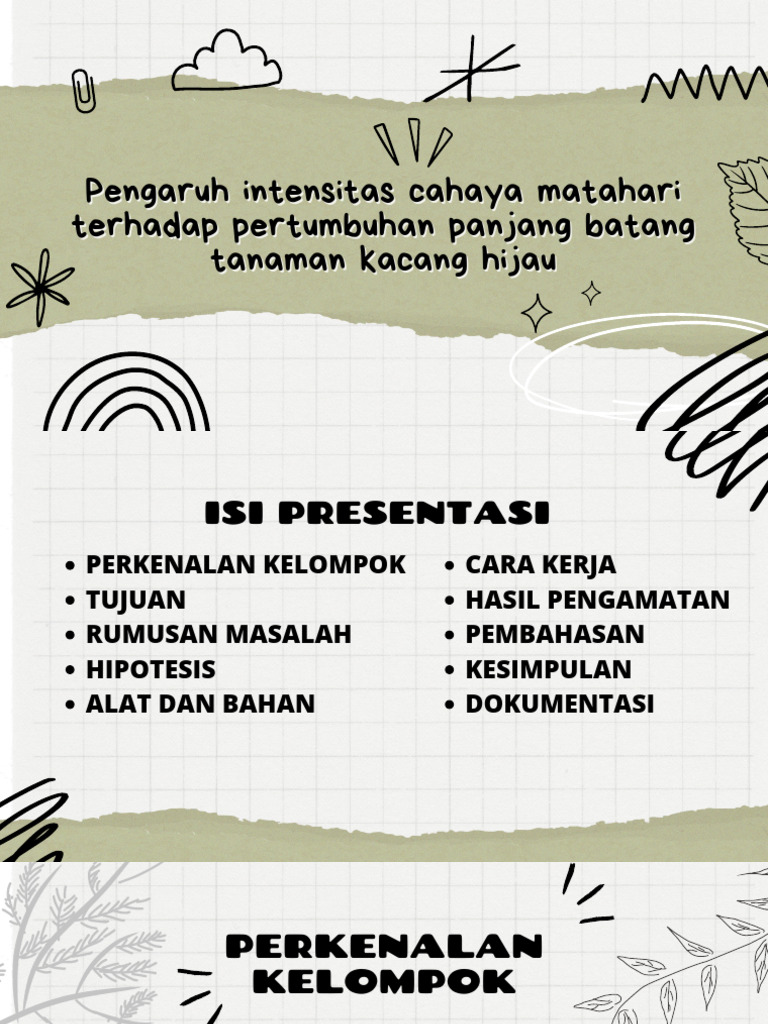 Green And White Doodle Thesis Defense Presentation Pdf