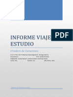 Informe Viaje de Estudio