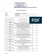 OJT Daily Activity Report