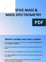 1.3 Relative Mass and Mass Spectrometry