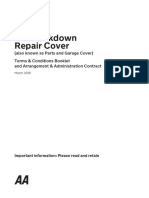 Breakdown Repair Cover Policy Mar 2018