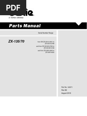 ZX135 Parts Manual | PDF | Axle | Manufactured Goods